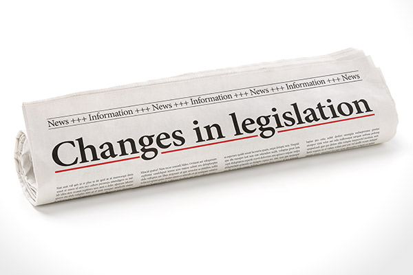 Changes in legislation